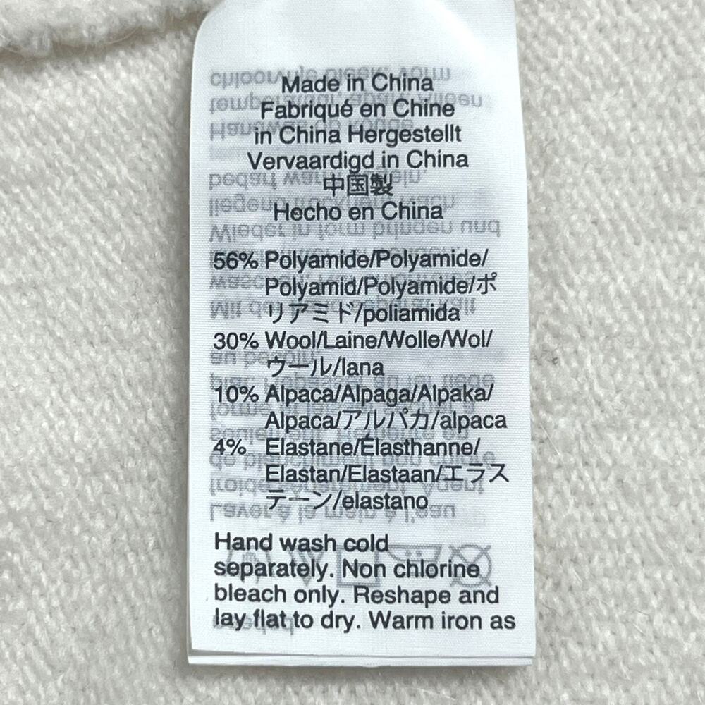 Madewell Women's Size L Cardigan Sweater Kent in Coziest Yarn Winter White Soft - Picture 9 of 10